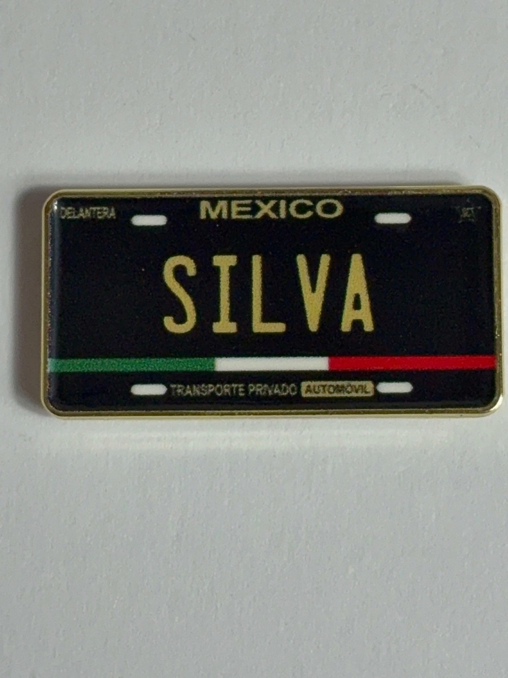 Mexico Flag Silva Name License Plate Hat Pin Pins Hats Bag Fitted New Era Hatpin